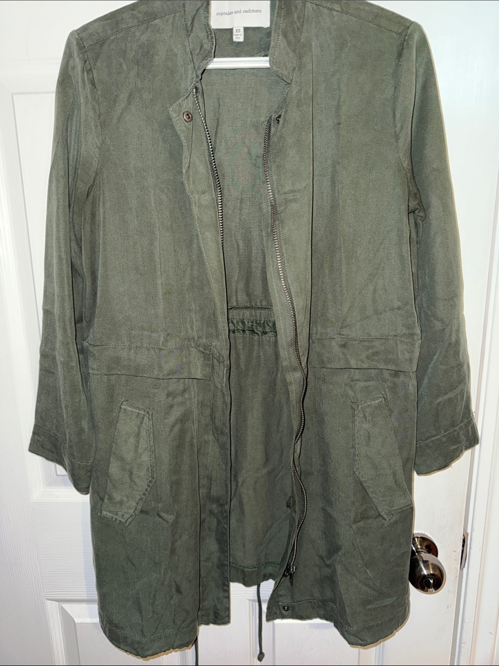 cupcakes & cashmere Olive Green Utility Jacket - Picture 5 of 6